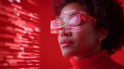 Futuristic Cybersecurity Workspace Holographic Data Interface in Vibrant Indian Tech Startup - Enhancing Digital Collaboration and Real-Time Security Analysis