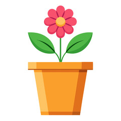 flower pot icon design