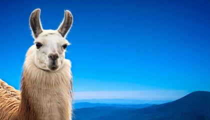 Fototapeta premium alpaca in the mountains