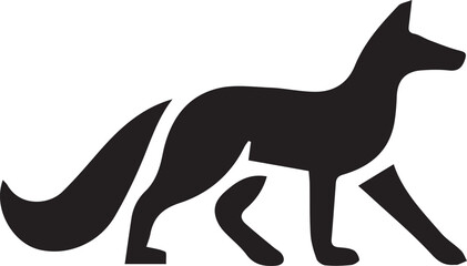 fox logo vector illustration silhouette