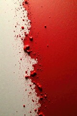 Paint splattered on the wall in brown and red, messy art, red and brown paint