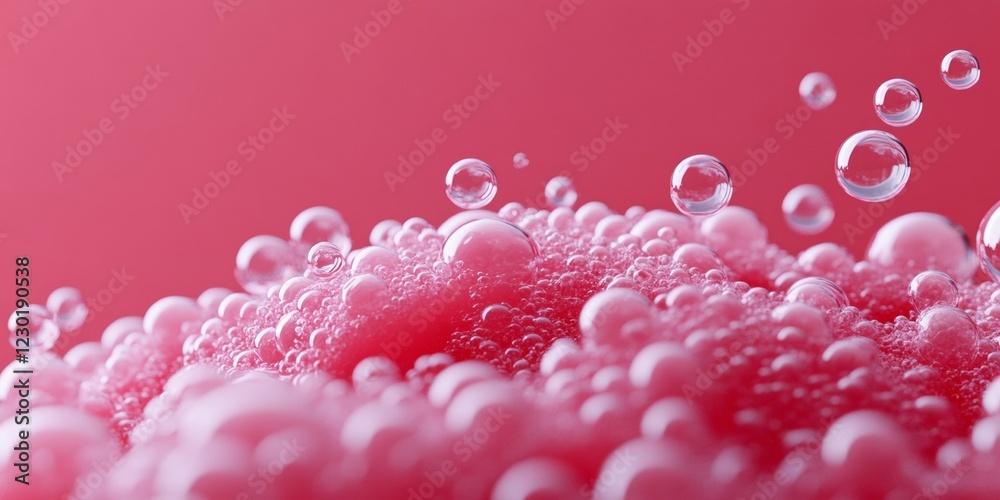 Poster ethereal cosmic bubble texture pink atmosphere for futuristic space exploration visuals - next-gen d
