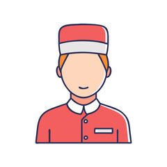bellhop icon, bellhop vector illustration-simple illustration of bellhop, perfect for bellhop logos and icons