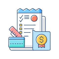 check out icon, check out vector illustration-simple illustration of check out, perfect for check out logos and icons