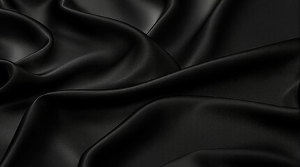 Obraz premium High-contrast shot of diamond-patterned black silk fabric with bold lighting and dramatic shadows, high-quality image, dramatic shadows, luxury fabric, bold lighting, high-contrast shot