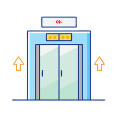 elevator icon, elevator vector illustration-simple illustration of elevator, perfect for elevator logos and icons