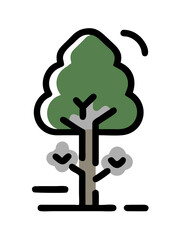 Tree with broken line style