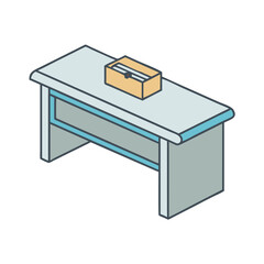 reception desk icon, reception desk vector illustration-simple illustration of reception desk, perfect for reception desk logos and icons