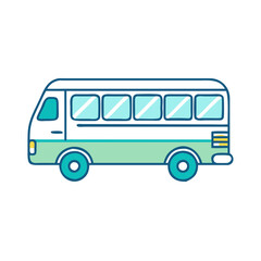 shuttle bus icon, shuttle bus vector illustration-simple illustration of shuttle bus, perfect for shuttle bus logos and icons