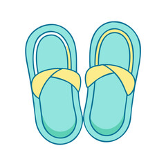 slippers icon, slippers vector illustration-simple illustration of slippers, perfect for slippers logos and icons