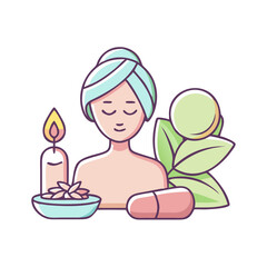 spa icon, spa vector illustration-simple illustration of spa, perfect for spa logos and icons