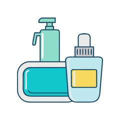 toiletries icon, toiletries vector illustration-simple illustration of toiletries, perfect for toiletries logos and icons