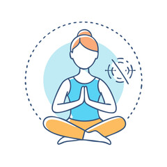 yoga icon, yoga vector illustration-simple illustration of yoga, perfect for yoga logos and icons