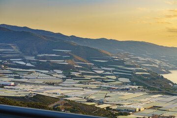 Geenhouses on spanish coast in Almeria