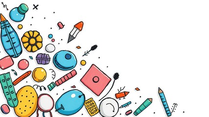 Obraz premium Colorful Doodle Art Illustrations