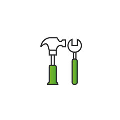 Tools icon flat vector design