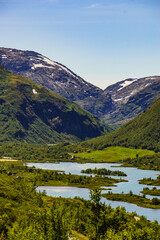 Mountains landscape. Norwegian route Sognefjellet