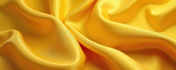 Fototapeta premium Luxurious golden folds on a silk organza fabric, organza, metallic, lustrous