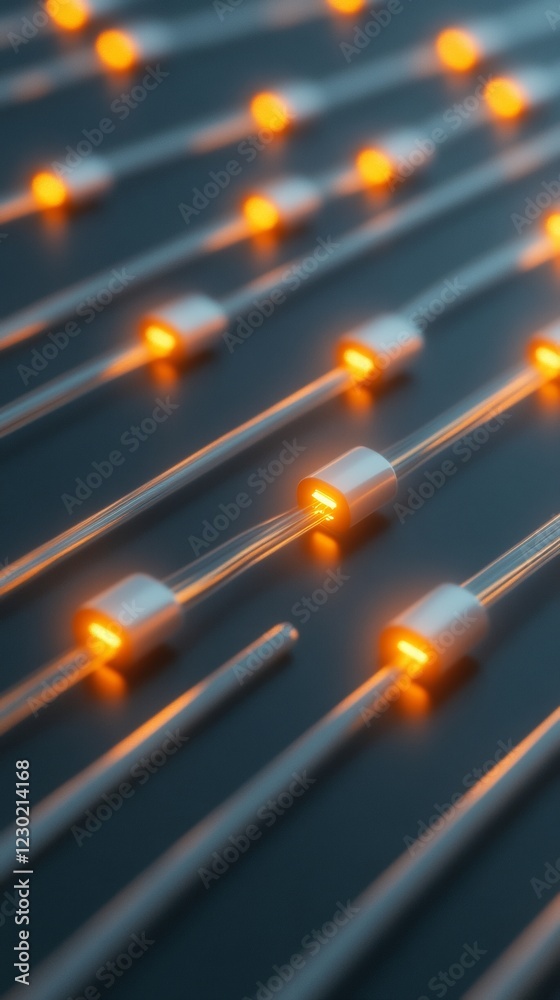 Poster Neon Tech Vibes Sleek LED Circuitry on Matte Surface - Futuristic Design Content and Interactive Tech Branding for Cutting-Edge Industries