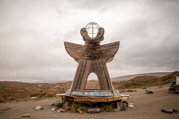Polarkreis-Skulptur in Norwegen