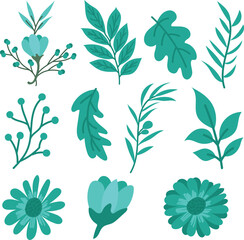 Tosca Flowers Floral Leaves