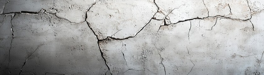 Obraz premium Cracked Grey Wall Texture Background Image