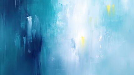Abstract blue and yellow painting, a vivid modern art piece for home decor