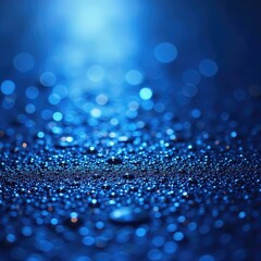 Shiny rough textured blue surface reflects festive holiday light, reflective, festive, decorative