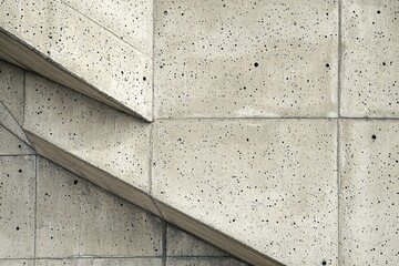 Abstract Concrete Wall Architectural Design