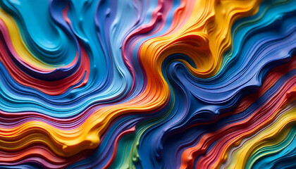 Fototapeta premium abstract colorful background with waves