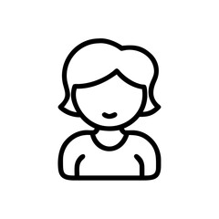 avatar black vector icon 