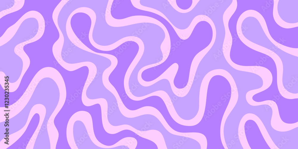 Poster cool abstract psychedelic background. vector design groovy pattern y2k texture. hand drawn trippy ba