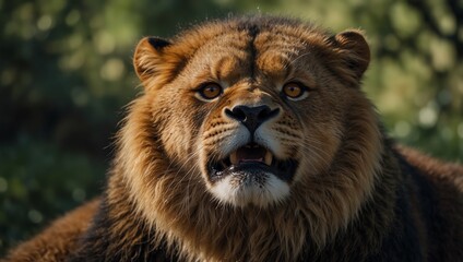 portrait of a lion