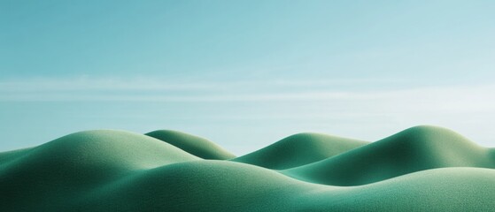 Emerald Elegance Lush Green Hills Under Blue Skies - St. Patricks Day and Earth Day Inspiration for Seasonal Decor and Eco-Friendly Marketing in the Events Industry