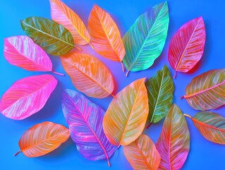 Naklejka premium Vivid, multicolored leaves for decorative use or photography.