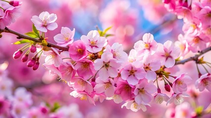 Obraz premium Pink Cherry Blossoms in Spring
