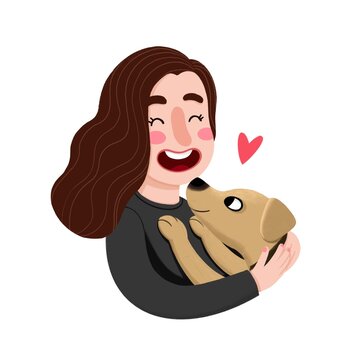 Dog lover illustration