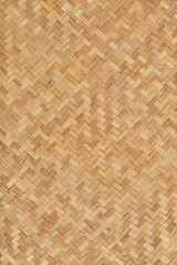 Beautiful palm leaf hut wall.