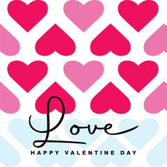 Creative concept of Happy Valentines Day cards set. Modern abstract art design with hearts and geometric shapes. Templates for celebration, ads, branding, banner, cover, label, poster, sales