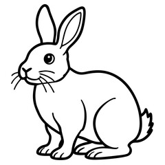 white rabbit with a bow