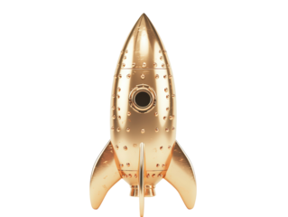 Isolated Detailed Golden Rocket Model