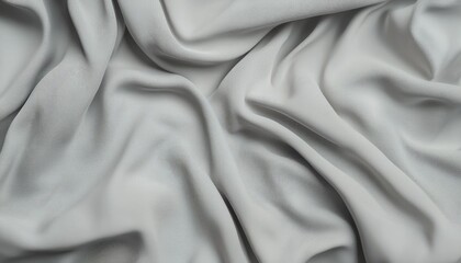 Obraz premium Draped Gray Fabric Showing Texture and Waves