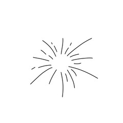 Obraz premium Set of firework simple