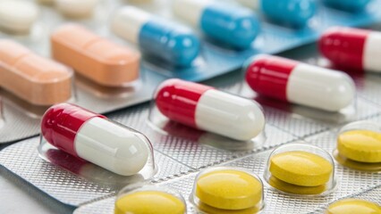 Macro Close-up of Medication Pills: Hourly Dosage Reminder for Timely Treatment