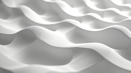 Wavy texture in subtle shades of gray creates calming abstract background