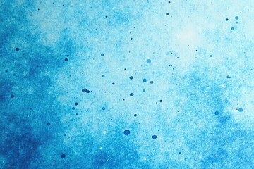 Light-bleached blue sheet with scattered ink dots, natural dyes, texture