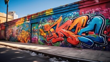 graffiti on the wall
