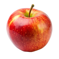 red apple isolated on transparent background