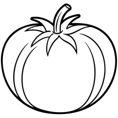 Tomato Line Art for Print Design