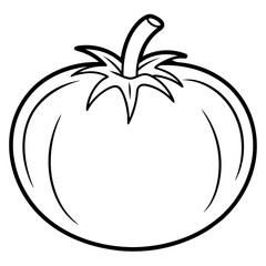 Tomato Line Art for Print Design